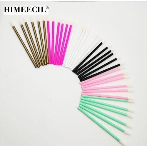 50Pcs Disposable Lip Brush Makeups Brushes Eyelash Extension Mascara Applicator Lipstick Wands Set Cleaner Makeup Tools