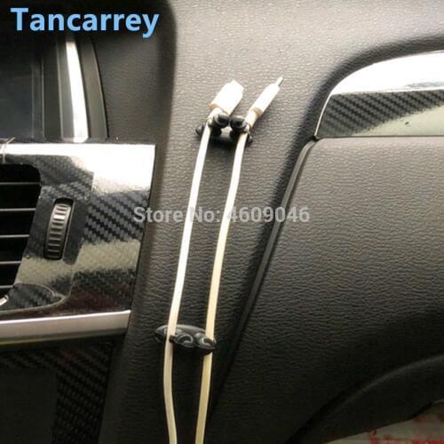 8PCS Car Charger Line Clasp Clamp Accessories for honda civic 2007 2009 peugeot 307 mazda 3 kia ceed toyota corolla audi a4