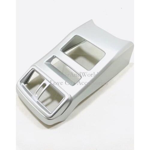 ABS Chrome Interior Rear Seat Air Condition Outlet Vent Cover Trims For Nissan Qashqai J11 2017-2019 Car Molding Accessories