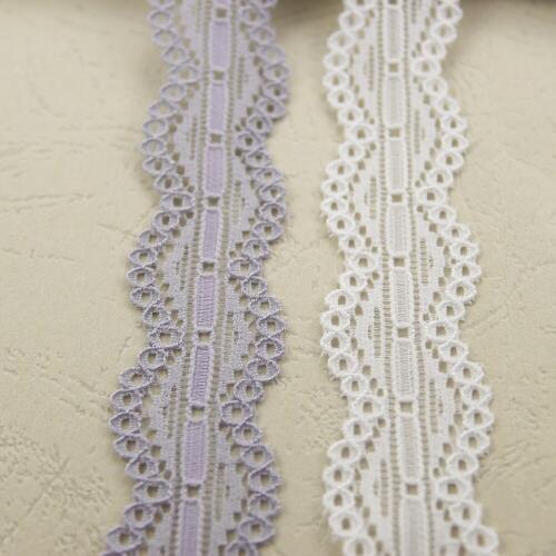 Promotion!! 20 yard/lot 20mm width two colors(white & gray) Elastic Stretch Lace trim DIY sewing headband garment accessories