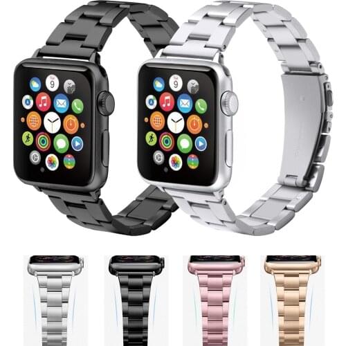 Bracelet for Apple Watch 6 SE 5 4 3 2 1 Band 44mm 42mm 40mm 38mm Narrow Metal Strap No Tool Needed for iwatch Series Wrist Strap