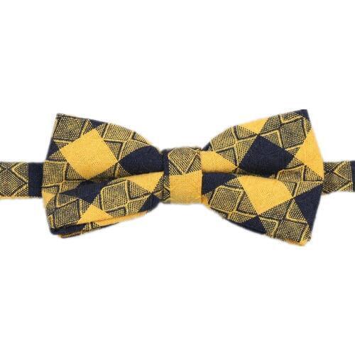 HOOYI Kids Boys Fashion Cotton Bow Ties for Children Plaid Bowties Neckties Small Butterfly Tie Gift