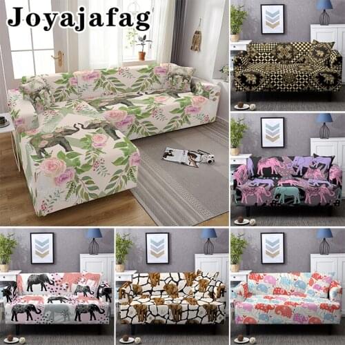 Bohemia Elephant Elastic Sofa Cover 1/2/3/4 Seater For Living Room Washable Dust Proof Stretch All-cover Slipcover Drop Shipping