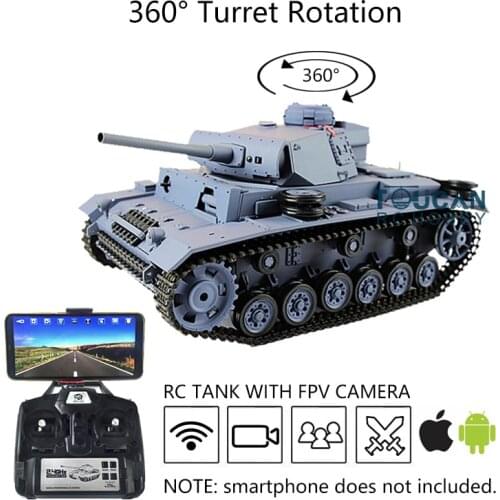 Heng Long 1/16 TK7.0 Plastic FPV Panzer III L RC Tank 3848 360° Turret Gearbox TH17341