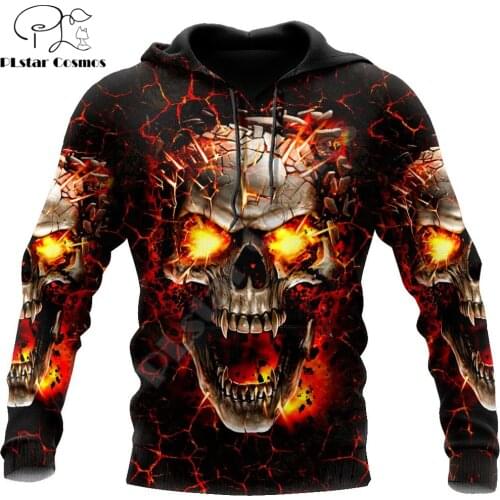 Fire Skull Art 3D All Over Printed Autumn Men Hoodies Unisex Casual Pullover Zip Hoodie Streetwear sudadera hombre DW0537