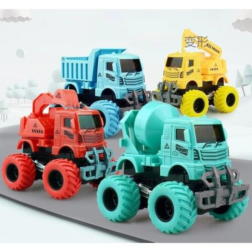 Baby Classic Simulation Engineering Car Toy Excavator Model Tractor Toy Dump Truck Model Car Toy Mini Gift for Boy