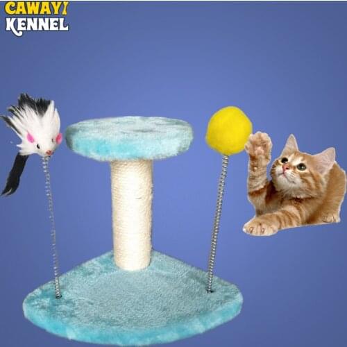 CAWAYI KENNEL Pet Cat Climbing Tree Kitten Scraper Board Scratching Post For Cats SJumping Platform mascotas rascador gato D2089