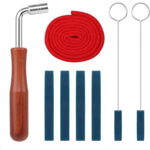 Professional Piano Tuning Kit Tuning Wrench Hammer Temperament Strip Mute Kit Piano DIY Fixing Set