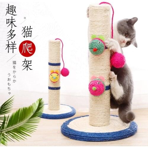 Cat Climbing Tree Scratching Post Board Molar Cat Climbing Toy Scratching Post Board Play Training Toy Sisal Climbing Frames