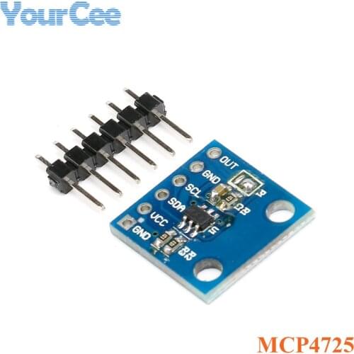 2pcs MCP4725 Digital-to-analog Conversion DAC Module I2C IIC Interface Digital-to-analog Conversion Breakout Board Module