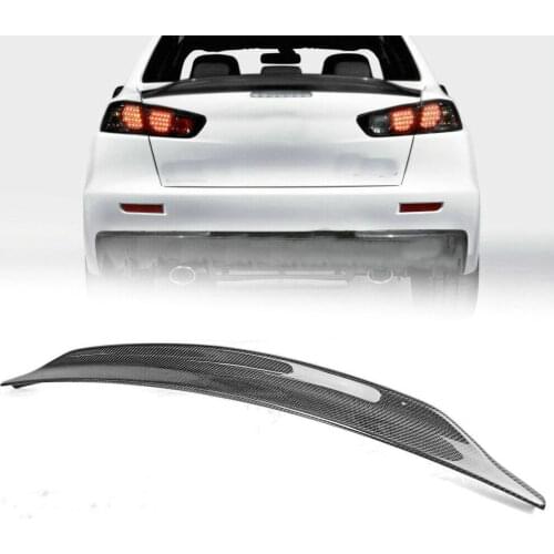 Carbon Fiber Rear Trunk Wing Spoiler Visor Boot Top Lip Lid Retrofit For Mitsubishi Lancer and Evo X 10th 4 Door Sedan 2008-2017