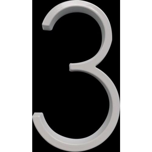 12cm Modern House Number Door Home Address Numbers for House Huisnummer numeros casa exterior Sign Plates 5 Inch. #0-9