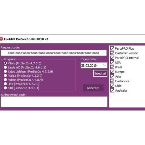 New Clark \ Linde \STILL \Liebherr \Valtra \Jungheinrich \Valtra \ Widos Forklift Combo Forklift Keygen 2018 new