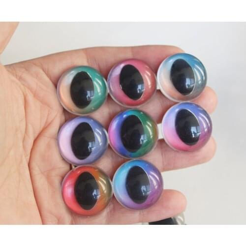 NEW CANDY Cat EYES 40pcs 12mm 13 14 15 18 25mm clear crystal safety toy cat eyes +hand washer--color -size option--C10
