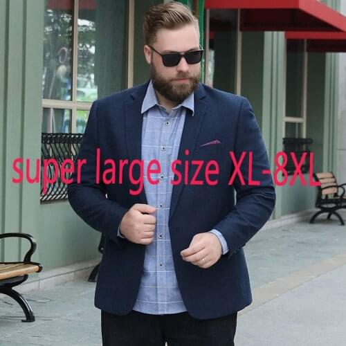 New Arrival Fashion Suepr Large Men Casual Gentleman Suit Coat Single Breasted Blazers Men Suits Plus Size XL2XL3XL4XL5XL-7XL8XL