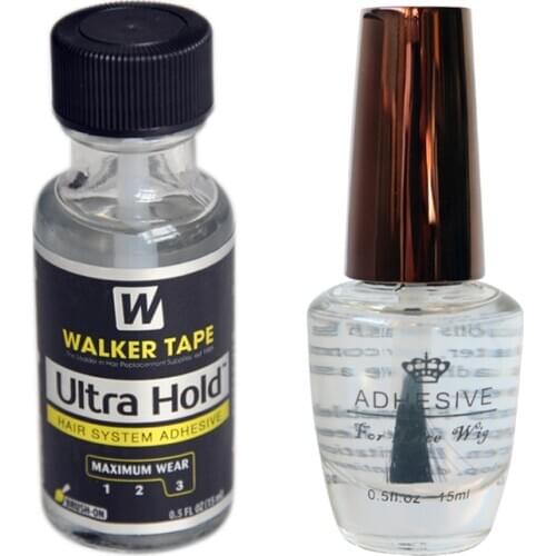 Wholesale Ultra Hold Glue Men Toupee Tape Hair System Adhesives Brush For Lace Wig/Toupee Soft-bond and strong hold adhesive