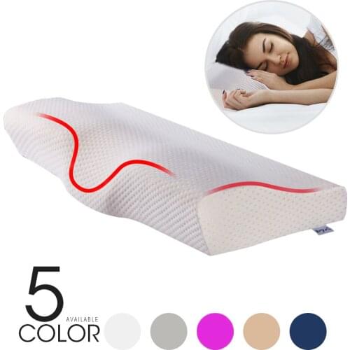 Memory Foam Bedding Pillow Orthopedic Sleeping Pillows Butterfly Shaped for neck pain & neck protection Slow Rebound Pillow