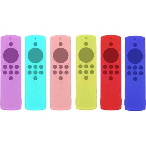 Dustproof Solid Color Remote Control Soft Silicone Case Protective Storage Cover for Fire TV Stick Lite