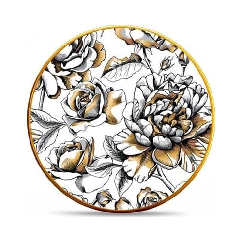 Majida Service Plate 6 Pieces 25 Cm Rose Brown