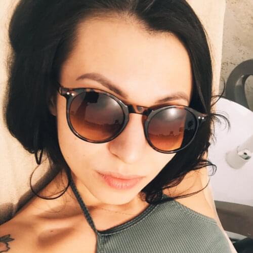 Fashion Round Sunglasses Women Luxury Brand Designer Retro Sun Glasses Vintage Female Oculos Feminino UV400 Shades