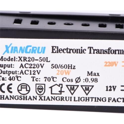 LED Power Supply Driver Electronic Transformer 1pc 20W AC 220V To 12V