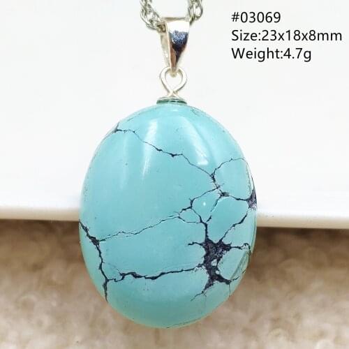 100% Natural Turquoise Green Pendant 17x12x5mm Rectangle For Women Men Turquoise Necklace Pendant Jewelry AAAAA