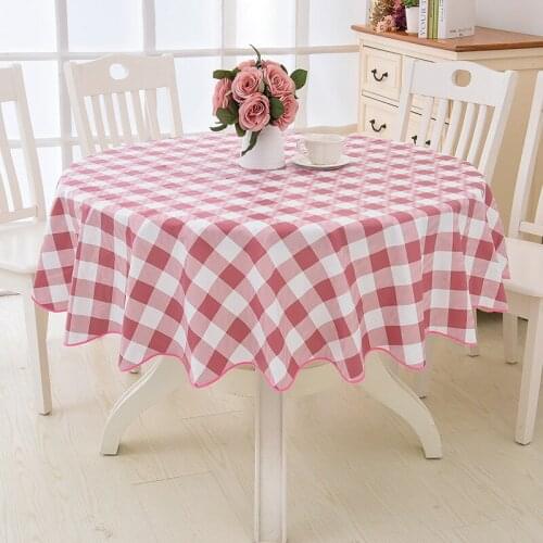 1Pcs Flower Style Round Tablecloth Waterproof and oil-proof round coffee table dining table small retro tablecloth Decoration