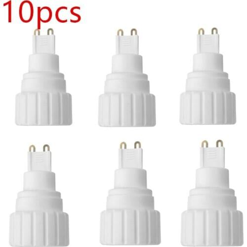10pcs/lot Lamp Holder GU9 to G10 Lamp Base Converter Adapter Socket Base For LED Halogen CFL Light Bulb
