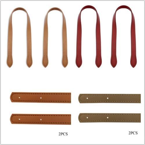 2Pcs 60cm Bag Belt Detachable PU Leather Handle Women Shoulder Bag Strap DIY Replacement Accessories Handbag Handle Strap Band