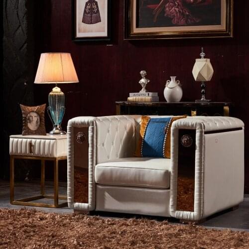 2020 customized home living room modernsofa with stanless steel decoration #CE-A608