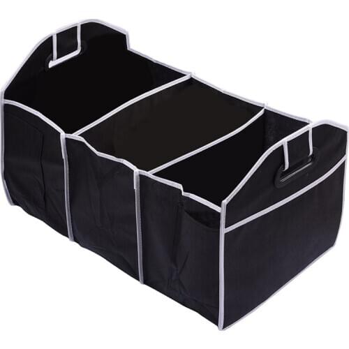 2021Collapsible Car Trunk Storage Bag Organizer Car Accessories Organizer Portable Cars Storage Black For Auto Trucks Trunk Box