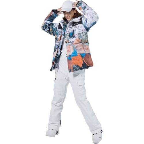 -30 New Mens and Womens Snow Suit Wear Snowboard Clothing 10k Waterproof Outdoor Winter Costume Ski Sets Jackets + Snow Pants