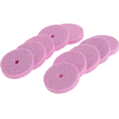 10pcs 20mm Mini Drill Grinding Wheel/Buffing Wheel Polishing Pad Dremel Accessories Abrasive Disc For Bench Grinder Rotary Tool