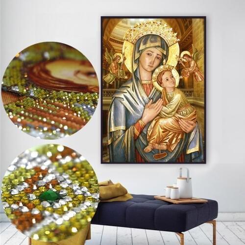 DIY 5D Sale Diamond Embroidery, Diamond Mosaic, Our Lady, Figure, Special Shaped, Diamond Painting, Cross Stitch,3D, Decoration