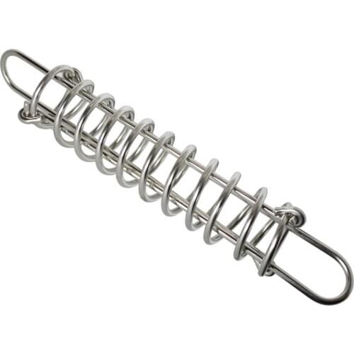 Marine Dock Mooring Line Spring Shock Absorbing, 113mm/4.45inch, Stainless-Steel