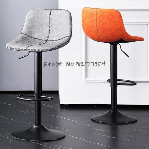 Bar Stools Modern Minimalist Lift Front Desk Chairs Bar High Stools Home Bar Stools Backrest Bar Stools