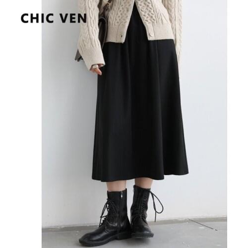 Женские осенние юбки CHIC VEN China At AliExpress