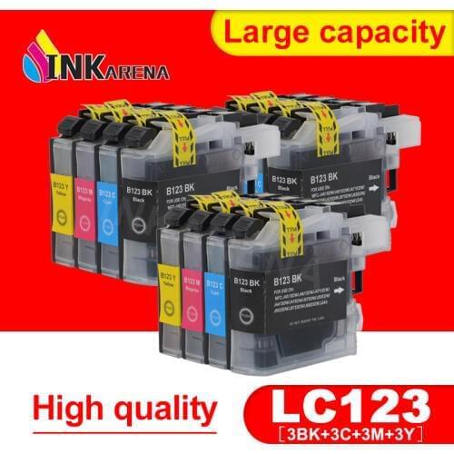 LC123 Ink Cartridge For Brother LC-123 MFC-J4510DW MFC-J4610DW Printer Ink Cartridge LC 123 MFC-J4410DW J4710DW Full Ink