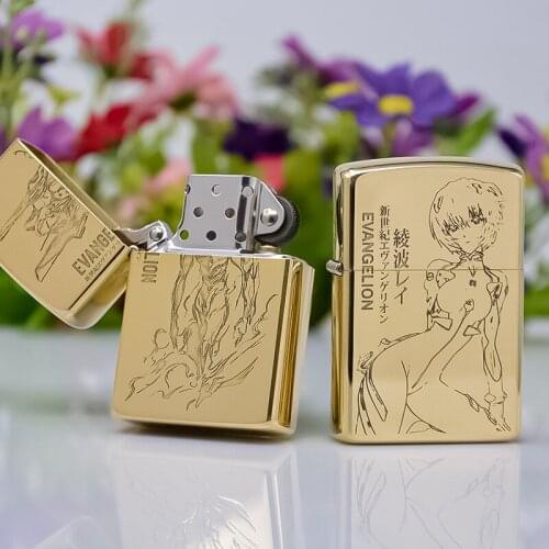 Zorro Kerosene Lighter Pure Copper Carving Beautiful Girl Soldier Pattern Gasoline Oil Lighter Outside Tools With Gift Case