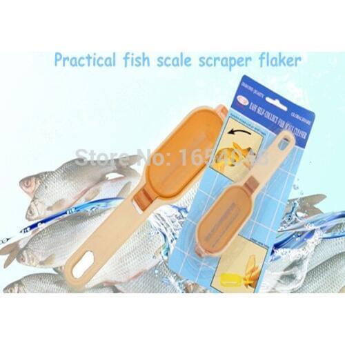 Kitchen Fish Scale Scraper Practiacal Kitchen Accessories ABS Fast Clean Fish Scale Flaker Seafood Tools Fish Skin Peeler
