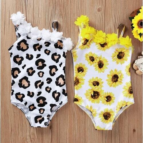 Summer Toddler Infant Kids Baby Girls Flower Printed Bikini Swimwear Swimsuit Bathing Suit Beachwear Maillot De Bain Enfant#p4