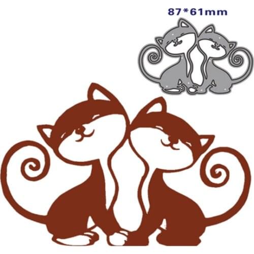 Metal Cutting Dies Cut Mold Animal cat Decoration Scrapbook Paper Craft Knife Mould Blade Punch Stencils