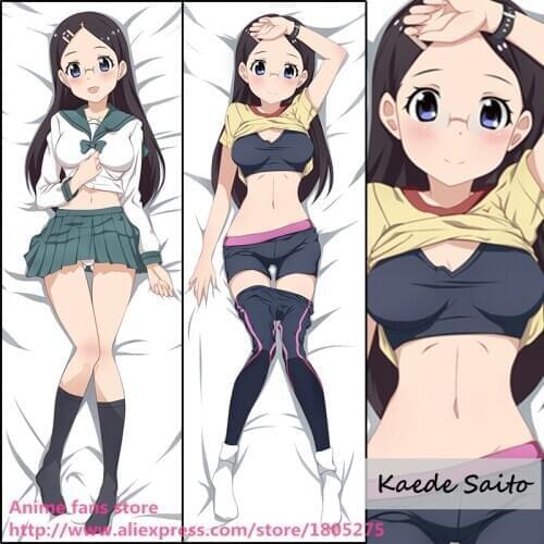 Cute Anime Encouragement of Climb Kaede Saito Japanese Pillowcase Pillow Case Cover decorative Hugging Body Bedding
