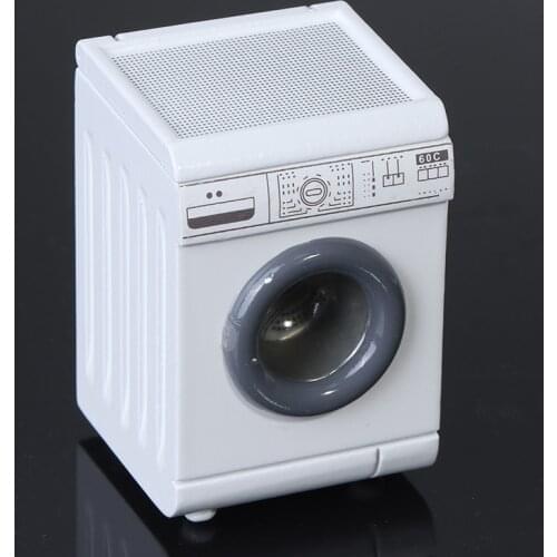 New 1/12 Dollhouse Miniature Furniture Home Appliance Laundry Washing Machine Model