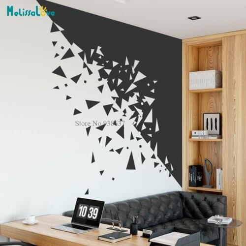 Minimalist Geometric Abstract Nordic Style Decor Removable Vinyl Wall Sticker Room Corner Decal Living Room Home Murals BD446