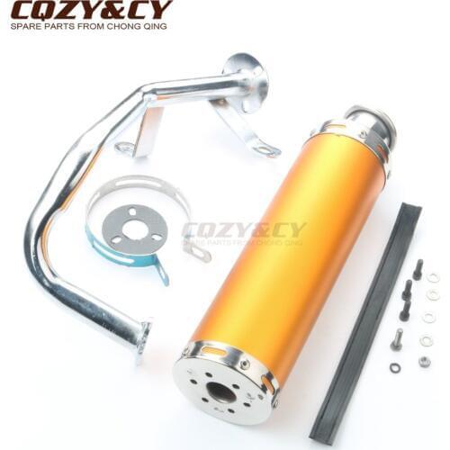 Scooter modified high performance exhaust pipe for Motorro Clea 50 Cobi Desire Hawk 50cc GY6 139QMA 139QMB 4 strokes