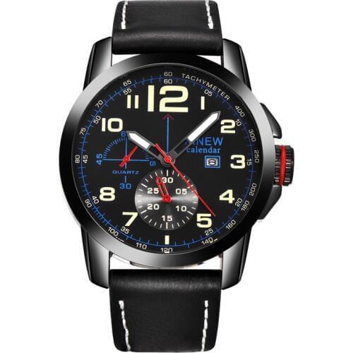 Mens Brand Luxury Watches Male Fashion Leather Band Calendar Business Gifts Quartz Wristwatches Montres de Marque de Luxe 2020