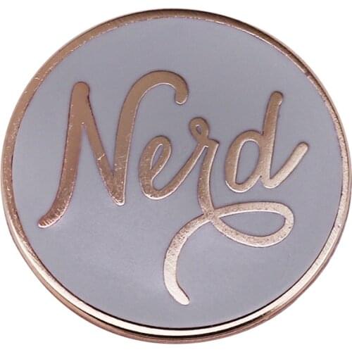 Soft blue-green nerd enamel pin simply beautiful chic nerd tribe elegant flair addition