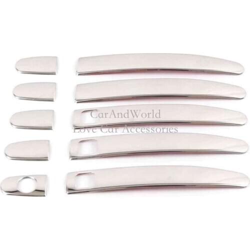 Stainless Steel Car Door Handle Trims Cover For Toyota RAV4 2009 2010 2011 2012 Exterior Garnish Accessories