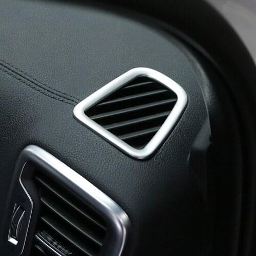ABS Car-styling Dashboard Air Conditioning Vent Cover Sticker Trim for Kia Optima K5 2016 2017 Car Accessories 2PCS